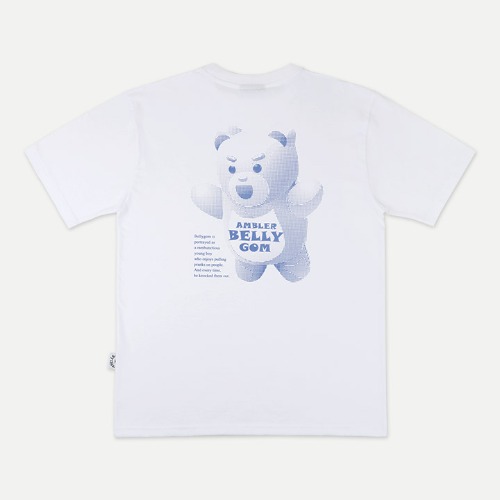 엠블러X벨리곰 남여공용 Surprise 오버핏 반팔 티셔츠 BS104 (화이트)